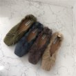 画像8: Women's Bow flat bottom mink fur Pumps loafers Pumps ボウ付きモコモコフラットパンプス (8)