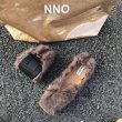 画像7: Women's Bow flat bottom mink fur Pumps loafers Pumps ボウ付きモコモコフラットパンプス (7)