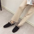 画像9: women's pearl with square head flat Mules shoes Flat Sandal Slipper flip-flops ファー＆パール付フラットミュール　サンダル　ミュールスリッパ (9)