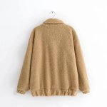 画像13:  women's new lamb fur coat soft plush cotton coat jacket　エコファーモコモコジャケットジップ　コート (13)