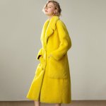 画像4:  women's  sheep shearing long coat jacket　シープスキンロングファーコート (4)