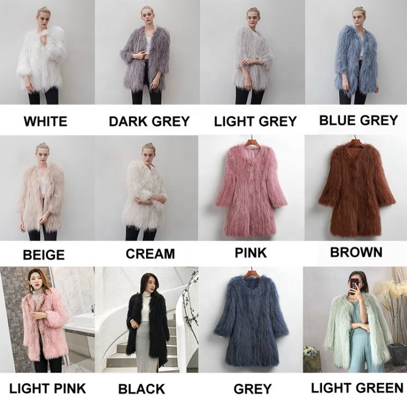 画像13: Women's Real Raccoon Fur Knitting Fur Coat リアルラクーンファーニットコート (13)