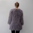 画像3: Women's Real Raccoon Fur Knitting Fur Coat リアルラクーンファーニットコート (3)