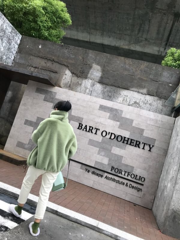 画像9:  women's fake fur Oversized blouson coat  jacket エコファーフェイクファーモコモコオーバーサイズブルゾン ジャケット コート (9)