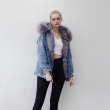 画像10: Real Fox Fur Real Fur Liner Denim Jeans Jacket Coat リアルフォックスフ&ライナー付デニムＧジャンコート (10)