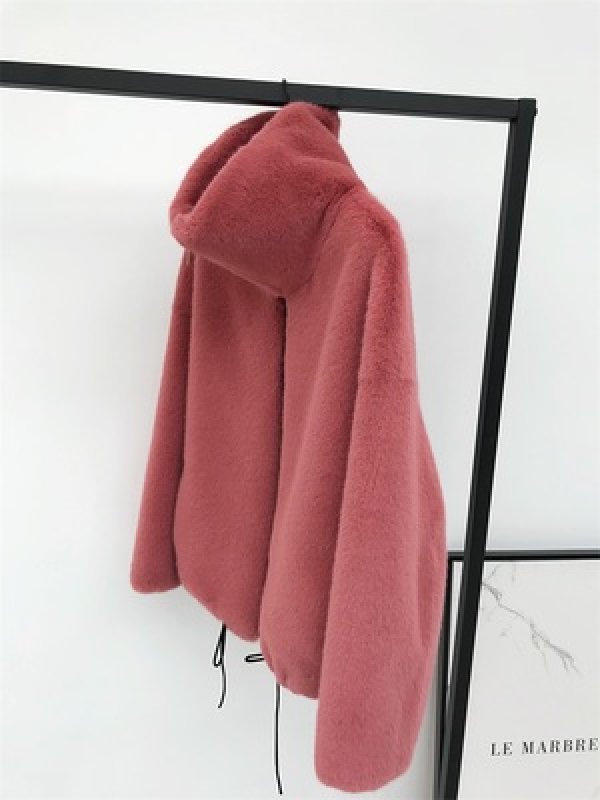 画像18:  women's fake fur Oversized blouson coat  jacket エコファーフェイクファーモコモコオーバーサイズブルゾン ジャケット コート (18)