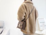 画像7: loose lamb sheep shearing fluffy fur coat  jacket　シープスキンオーバーサイズコート　ジャケット (7)