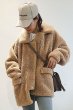 画像3: loose lamb sheep shearing fluffy fur coat  jacket　シープスキンオーバーサイズコート　ジャケット (3)