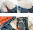 画像5: Real fox fur collar down jacket detachable liner denim jacketリアルフォックスカラー&ライナーダウン付デニムコート (5)