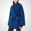 画像2: women’s wool thick warm coat  jacket　ウエストベルトウールコート　ジャケット (2)