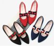 画像6: Women’s Ribbon Detail Ballet Flat Pumps Flat Loafers flat shoesリボンがポイントフラットパンプス シューズ (6)