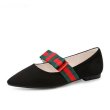 画像1: Women’s Ribbon Detail Ballet Flat Pumps Flat Loafers flat shoesリボンがポイントフラットパンプス シューズ (1)