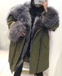 画像6: Women's Real Silver & Red Fox Fur Military Down Angel Wing Coat  リアルシルバーフォックスファー ミリタリー アーミー モッズ ダウン エンジェルウィング コート (6)