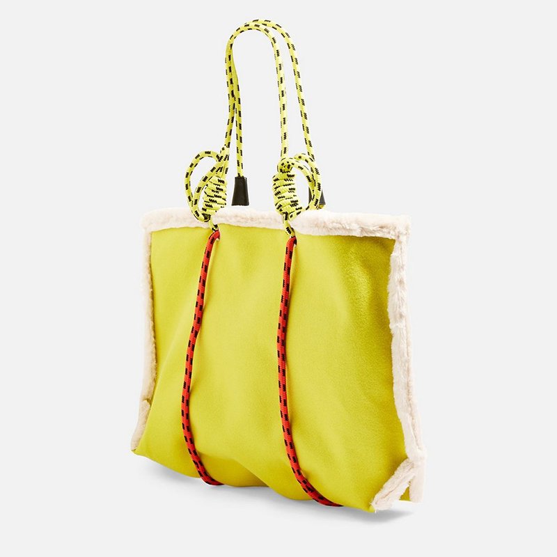 画像4: ブランケット ボア ムートン フェイクシープスキン ロープトートバッグ Blanket Rope Tote Bag ペットバッグ (4)