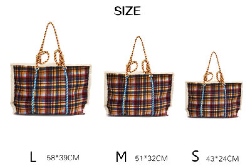 画像7: ブランケット ボア ムートン フェイクシープスキン ロープトートバッグ Blanket Rope Tote Bag ペットバッグ (7)