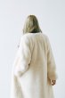 画像5: Women's rabbit eco fur  long Coat  エコファーノーカラーロングコート (5)