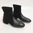 画像2: women's  leather  stretch boots short tube and ankle boots本革レザーアンクルストレッチショートブーツ　ブーティ (2)