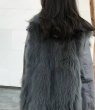 画像6: Women's Real fox fur Suit collar Party overcoming Windbreaker fur coat リアルフォックスファーミリタリーアーミーモッズロング4パターン着用可能なコート (6)
