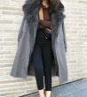 画像4: Women's Real fox fur Suit collar Party overcoming Windbreaker fur coat リアルフォックスファーミリタリーアーミーモッズロング4パターン着用可能なコート (4)