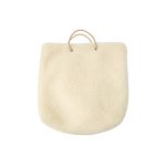 画像1:  ボア ムートン フェイクシープスキン 大きなトートバッグ simple big tote bagTote Bag  (1)