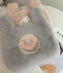 画像11: Big Bang Rex Rabbit Fur Bunny Bag Smile Bag スマイルがポイントのリアルレックスラビットファートート　クラッチバック　ハンドバック (11)