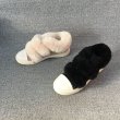 画像3: fluffy hair shoes Sneaker Shoes Boots 本革レザーモコモコファー付きスニーカー ブーツ シューズ (3)