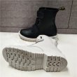 画像4: women's  leathe Velcro slip single boots 本革レザーベルクロスリップシングルブーツ マーティンブーツ (4)