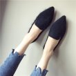 画像3: Women’s flat pointed single shoes fur shoes フラットモコモコベーシックパンプスローファーシューズ (3)