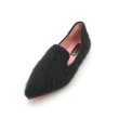 画像1: Women’s flat pointed single shoes fur shoes フラットモコモコベーシックパンプスローファーシューズ (1)