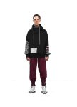 画像4:    oversize letter printing high collar hooded    ロゴレター入りフーディーパーカー　スウェット (4)