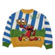 画像1: Sesame Street Elmo Stripe Sweater セサミストリート エルモ ストライプセーター (1)