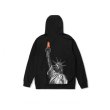 画像6:  free goddess printing men's hooded sweater自由の女神バックプリントフーディーパーカー (6)