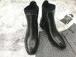 画像3: women's Uncle Leather Boots with Studs サイドゴアアンクルスタッズ付ブーツ　ブーティー (3)
