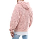 画像2:  men's hooded Parker sweaterモコモコフリースフーディーパーカー (2)