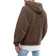 画像4:  men's hooded Parker sweaterモコモコフリースフーディーパーカー (4)