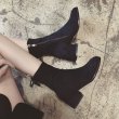 画像4: women's Side zip skinny boots サイドジップヒールブーツ　ブーティー (4)