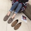 画像7: Women’s flat Leopard  loafers  Shoesレオパードモコモコローファーフラットシューズ (7)