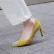 画像6: Women’s  rhinestone leather high heels pumps  Shoes　ラインストーン付きリアルスエードレザーハイヒールパンプス (6)