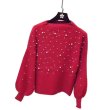 画像6:   long-sleeved pullover sweater パール付ランタンスリーブセーター 　プルオーバー (6)