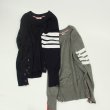 画像9: slash line sweater Knit Pullover 　男女兼用ユニセックスライン入り丸首プルオーバー セーター ニット (9)