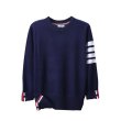 画像1: slash line sweater Knit Pullover 　男女兼用ユニセックスライン入り丸首プルオーバー セーター ニット (1)