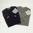 画像8: slash line sweater Knit Pullover 　男女兼用ユニセックスライン入り丸首プルオーバー セーター ニット (8)