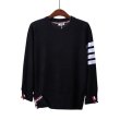 画像4: slash line sweater Knit Pullover 　男女兼用ユニセックスライン入り丸首プルオーバー セーター ニット (4)