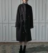 画像3: Women's simple neutral collar large pocket coat jacket シンプルロングコート　ジャケット (3)