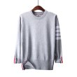 画像2: slash line sweater Knit Pullover 　男女兼用ユニセックスライン入り丸首プルオーバー セーター ニット (2)