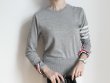 画像5: slash line sweater Knit Pullover 　男女兼用ユニセックスライン入り丸首プルオーバー セーター ニット (5)