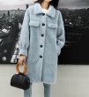 画像3: Women's sheep shearing coat  wool coat  jacket シンプルロングシープスキンコート　ジャケット (3)