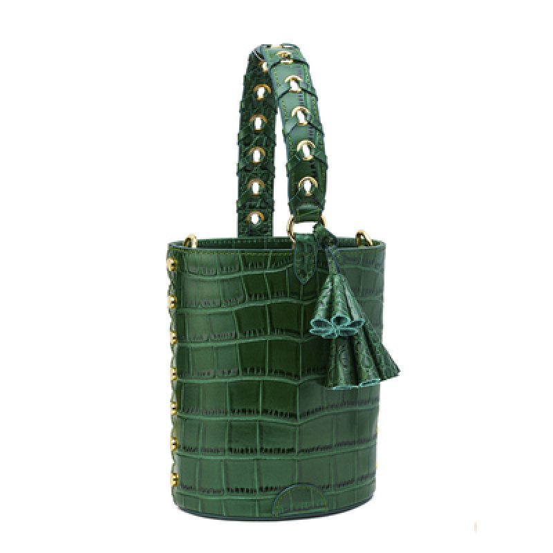 画像2:  Mini portable bucket bagTote shoulder Bag バケット型ミニ トートショルダーバッグ 　ポシェット (2)