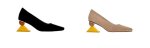 画像5: Women’s Unique heel suede pumps 　リアルスエードオシャレなヒールパンプス　 (5)