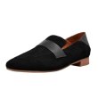 画像2: Women’s soft bottom flat casual  leather shoesリアルスエードフラットローファーパンプス　 (2)